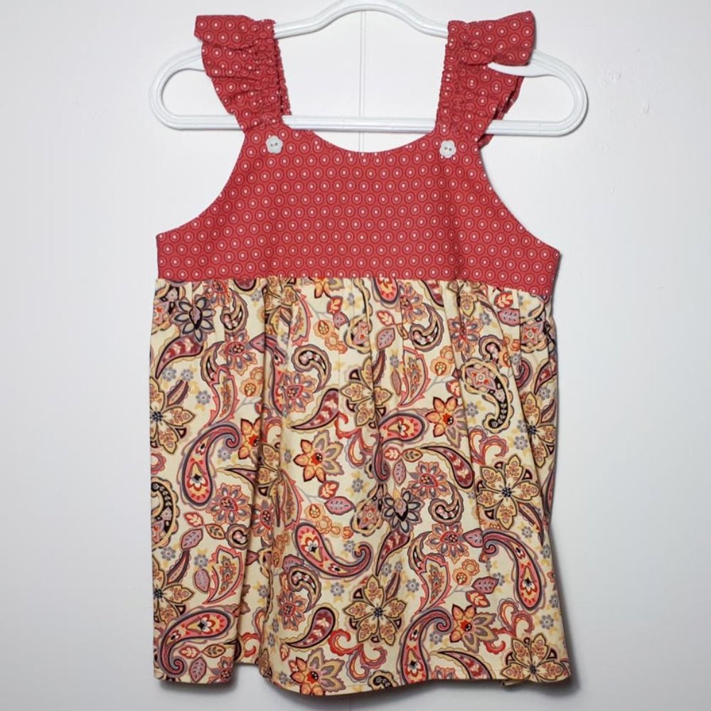 Toddler sundress in paisley pattern. Size 18-24 months